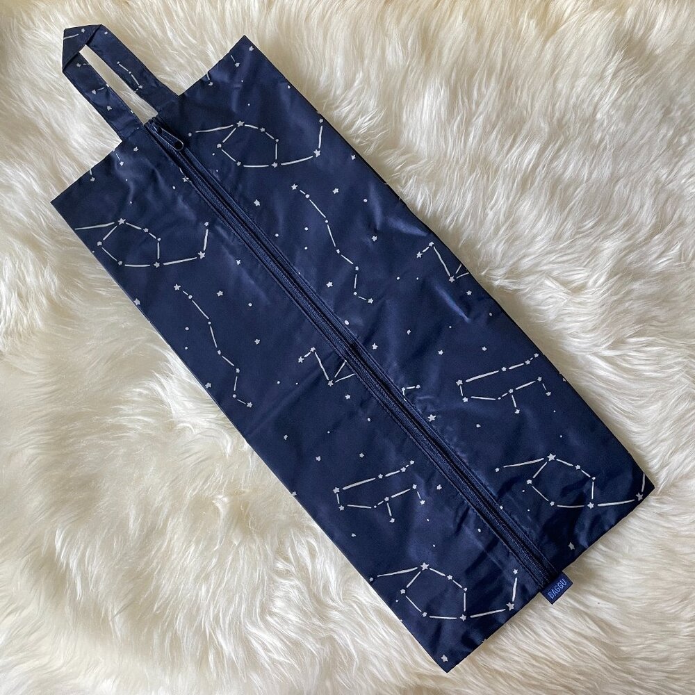 NWOT Baggu 3D Zip Pouch Large - Constellation Midnight (Night Sky)